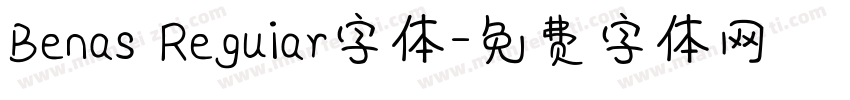 Benas Reguiar字体字体转换